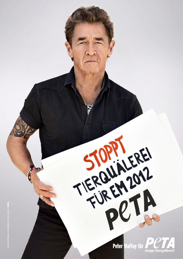 PETA Motiv Peter Maffay