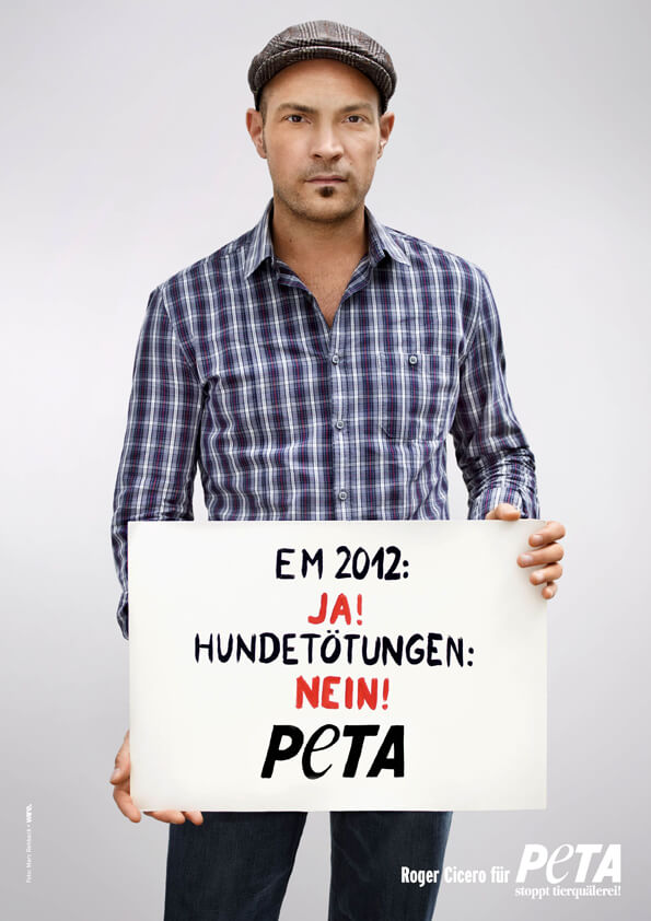 PETA Motiv Roger Ciecero