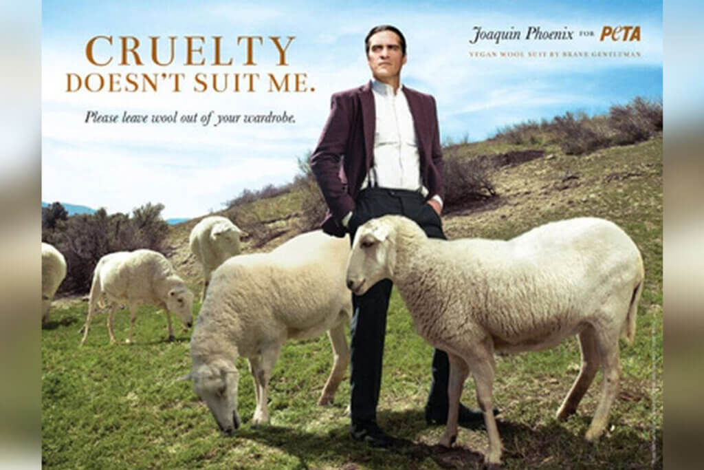 PETA Motiv Joaquin Phoenix
