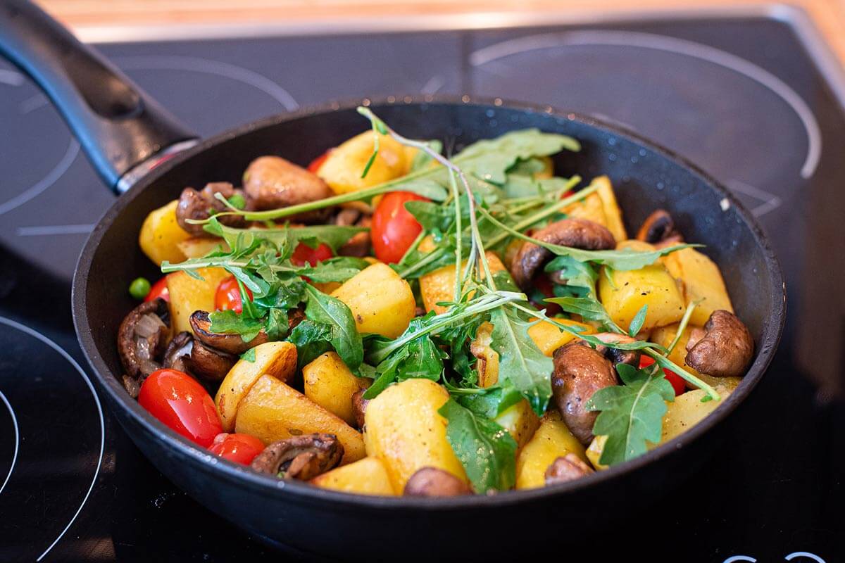Kartoffelpfanne – leckeres veganes Rezept mit Gemüse