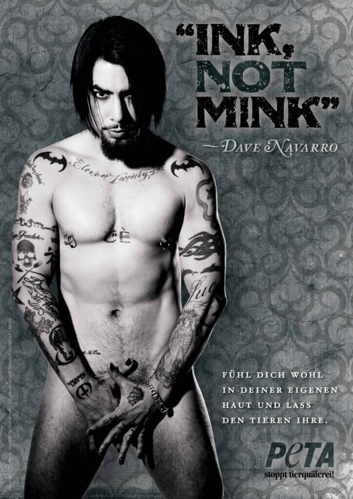 PETA Motiv Dave Navarro