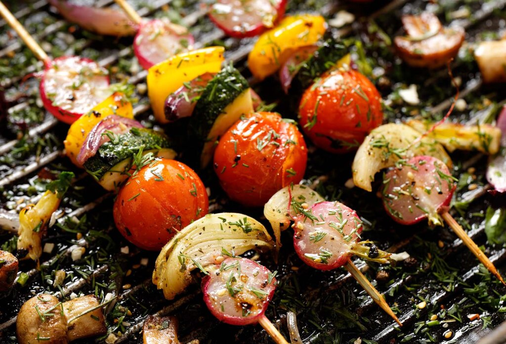 Gemuese Grillspiesse