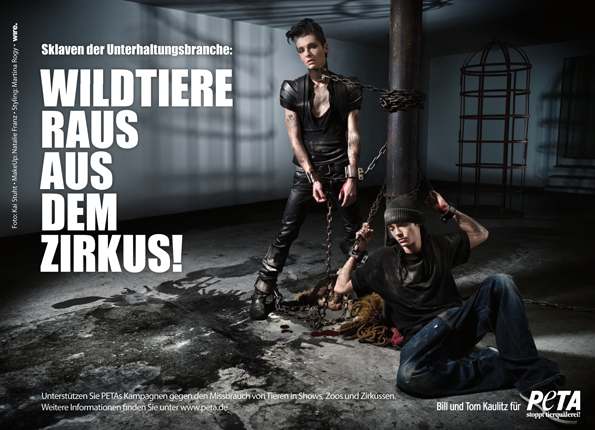 PETA Motiv Kaulitz