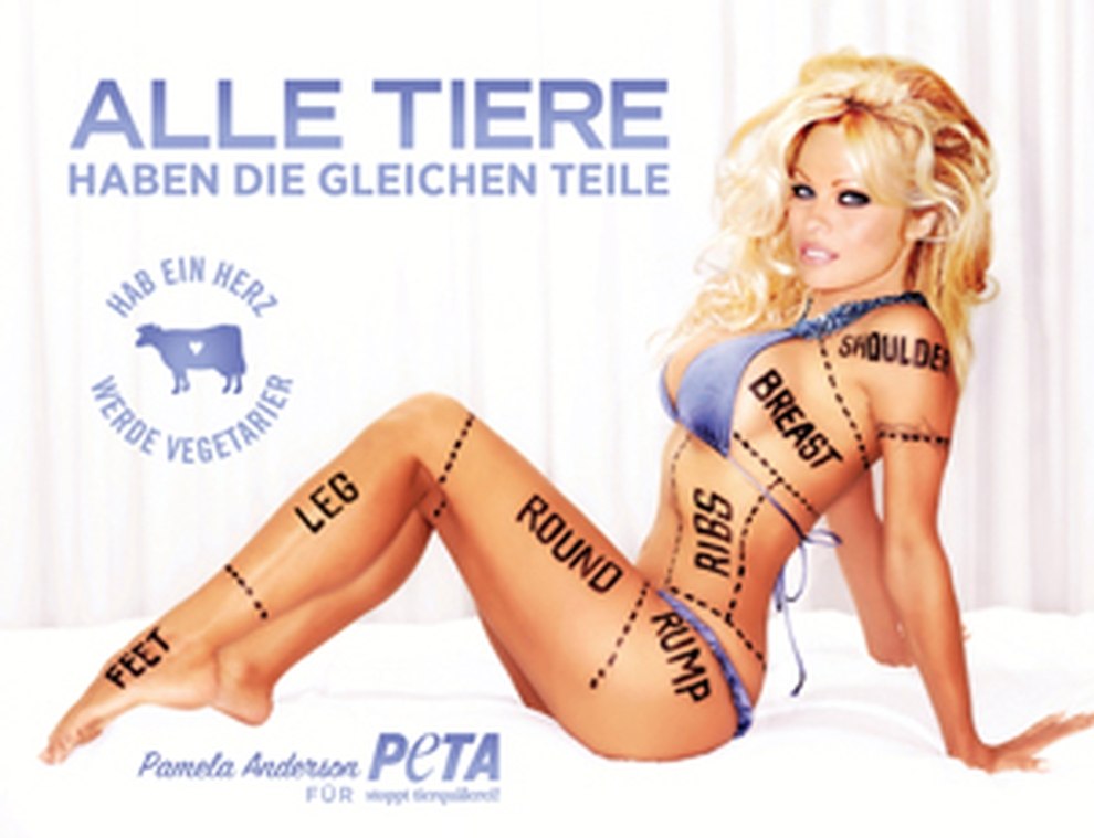 PETA Motiv Pamela Anderson