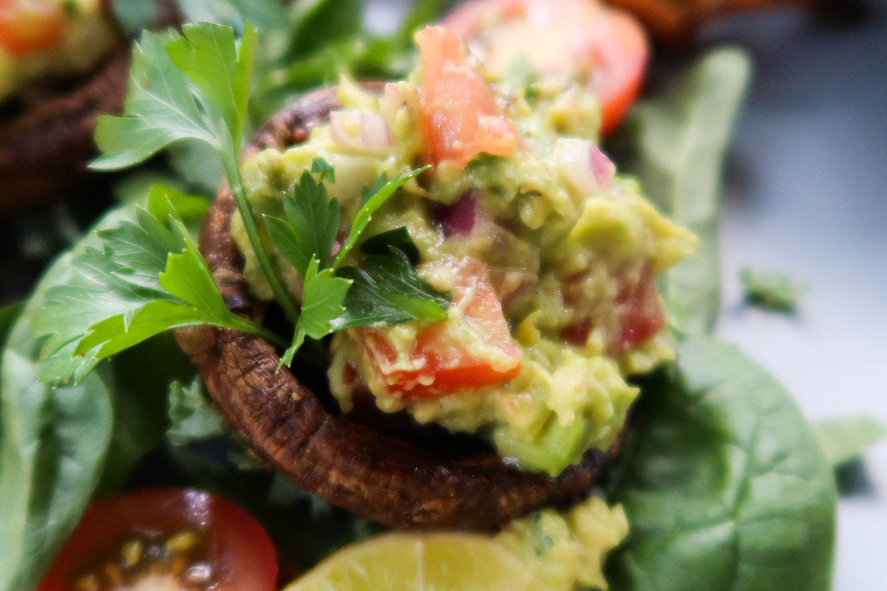 Avocado-Creme Champignons