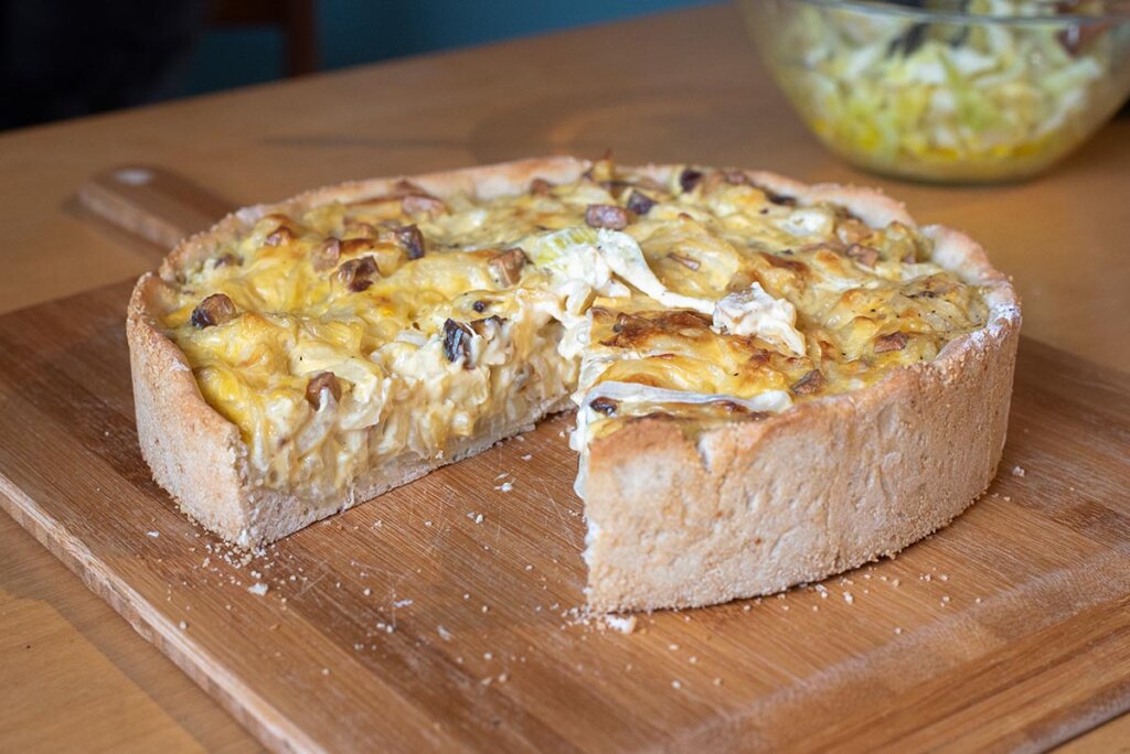 Veganer Zwiebelkuchen