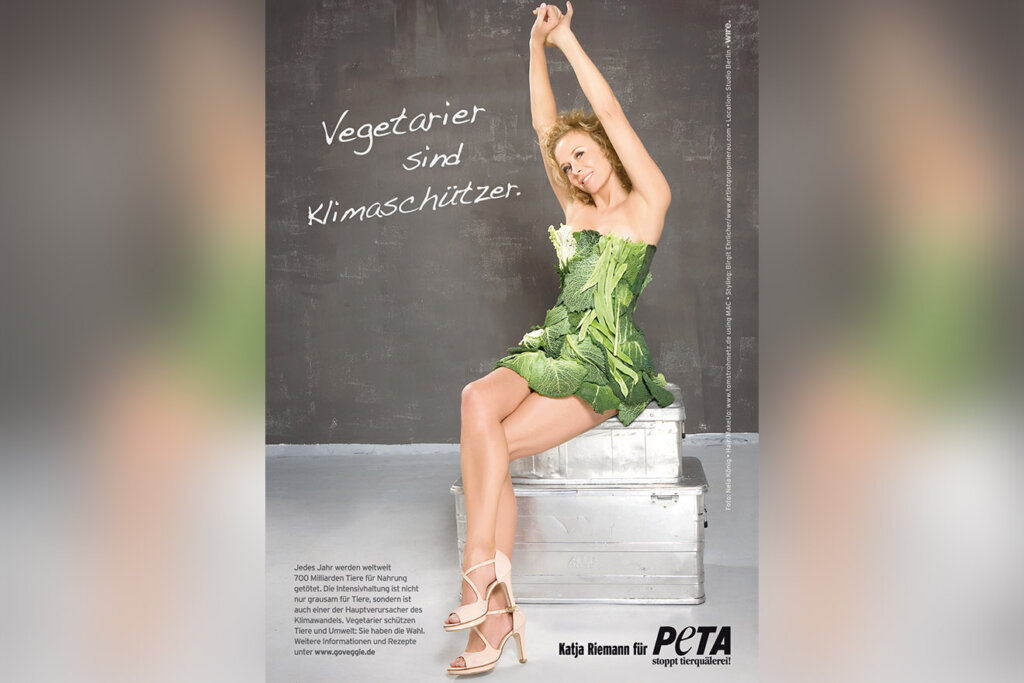 PETA Motiv Katja Riemann
