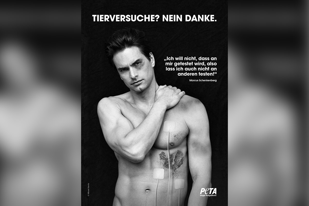 Topmodel Marcus Schenkenberg: „Tierversuche? Nein danke!“