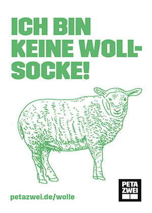 PETA ZWEI Sticker Schaf