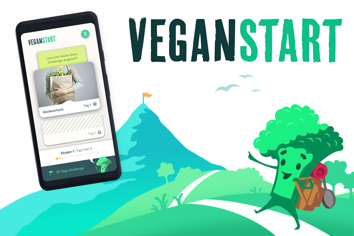 Vegan werden mit PETAs Veganstart App – 30 Tage Tipps und mehr!