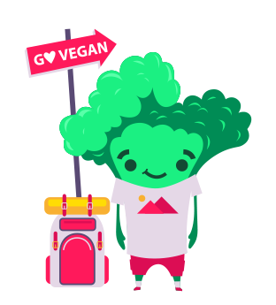 Veganstart Brokko Maskottchen