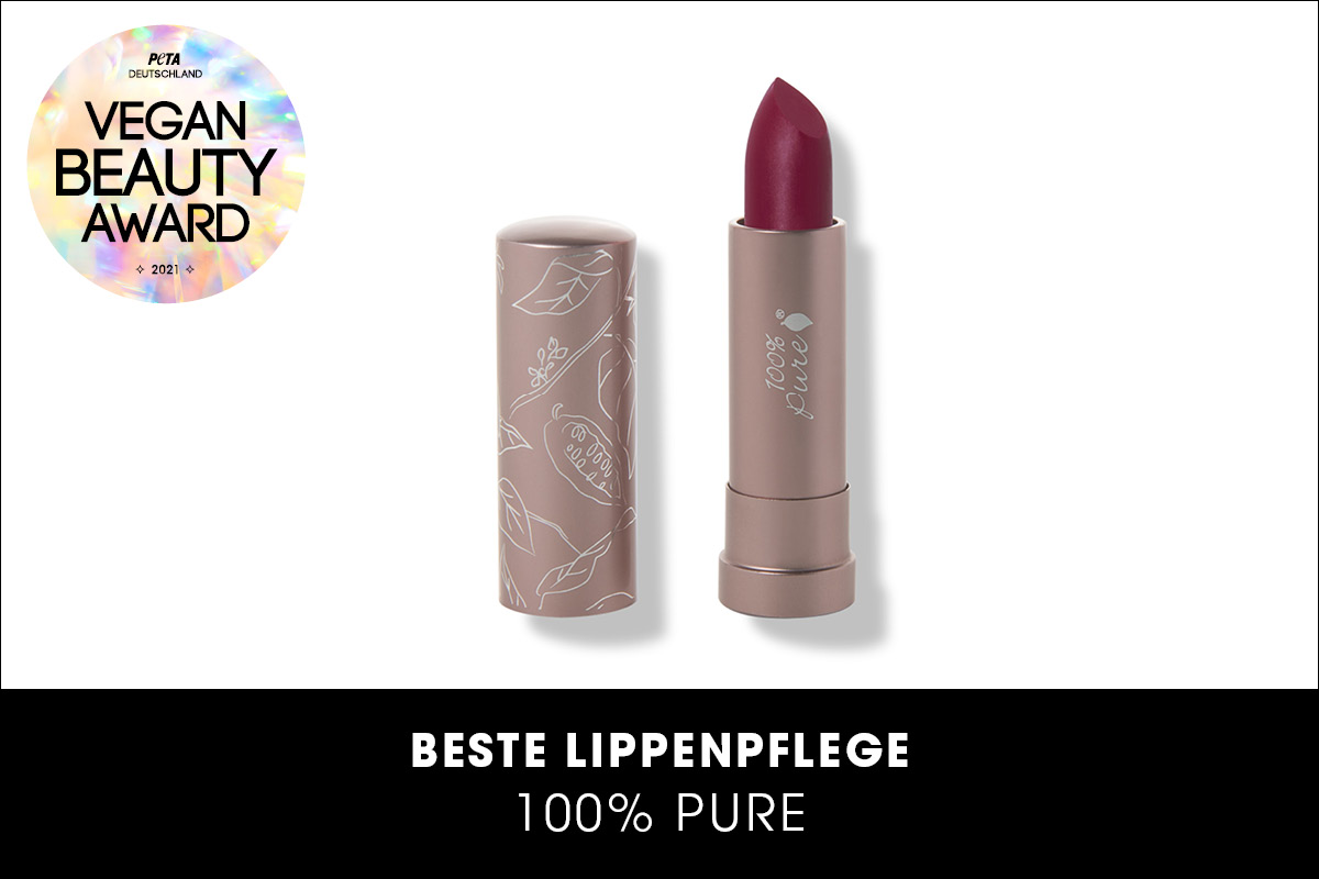 Vegan Beauty Award Gewinner Beste Lippenpflege 100 Pure