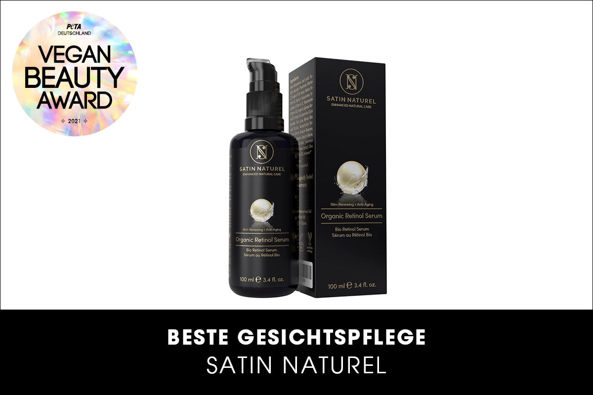 Vegan Beauty Award Gewinner Beste Gesichtspflege Satin Naturel