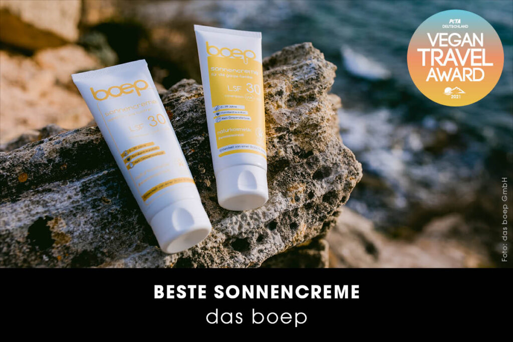 Vegan Travel Award Beste Sonnencreme von Das Boep