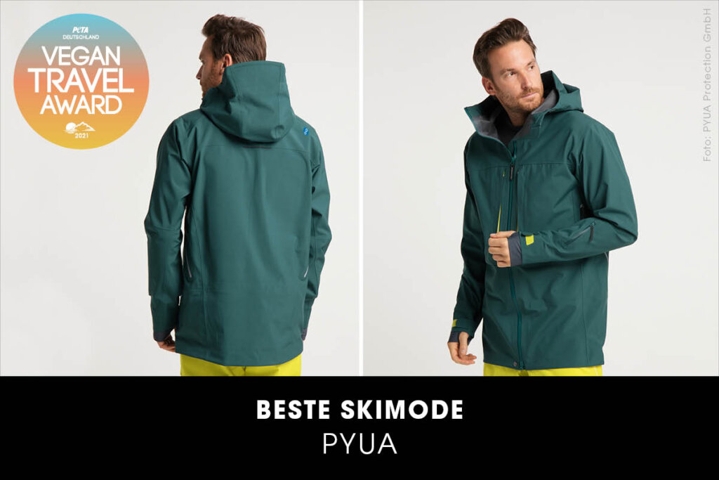 Vegan Travel Award Beste Skimode Collector Freeride-Jacke von Pyua