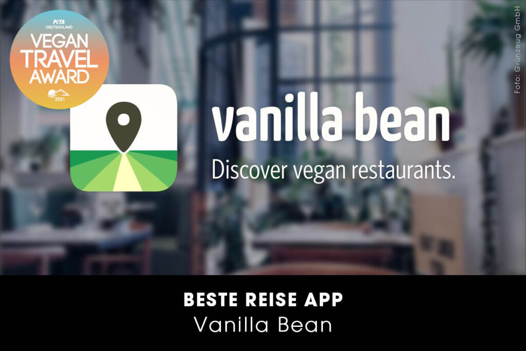 Vegan Travel Award Beste Reise-App Vanilla Bean