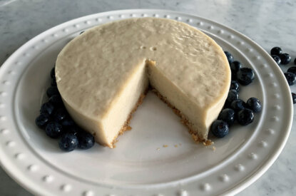 Veganer Kaesekuchen