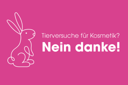 Banner Tierversuche fuer Kosmetik