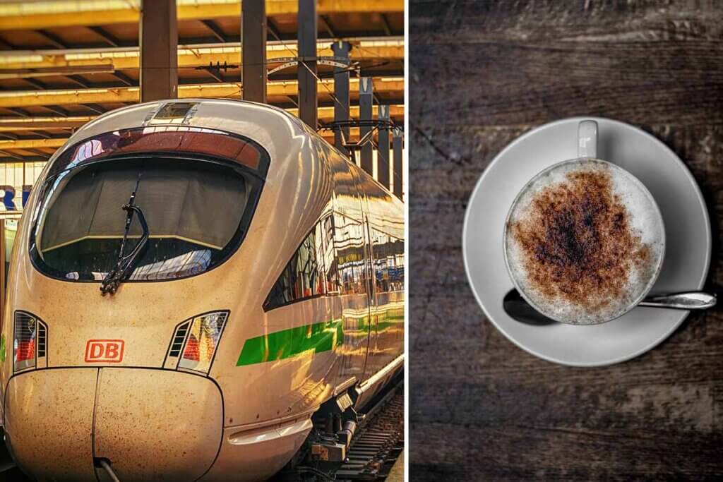 collage ICE und Cappuccino