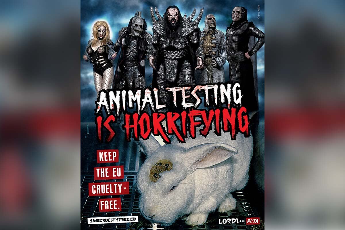 Lordi setzt ein Zeichen gegen Tierversuche – helfen Sie jetzt!