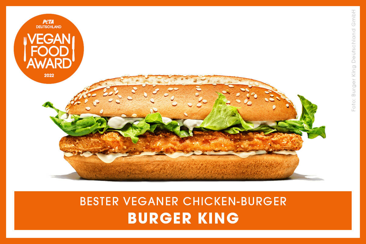 Vegan Food Award Bester veganer Chicken Burger