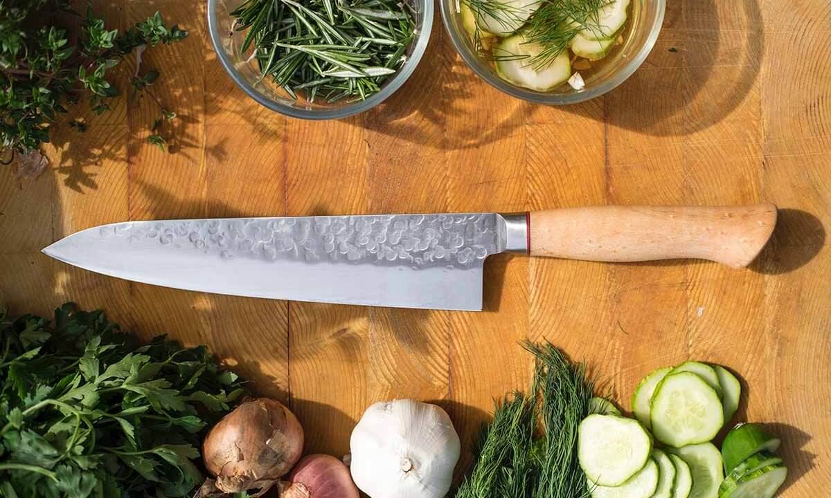 gemüse und messer