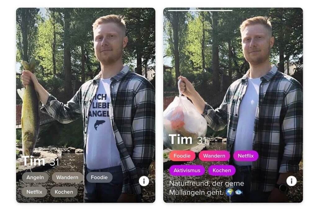 tinder experiment angeln