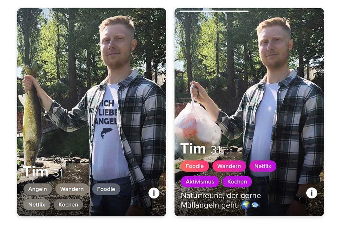 Tinder-Experiment zeigt: Angeln ist nicht sexy, Müllangeln schon