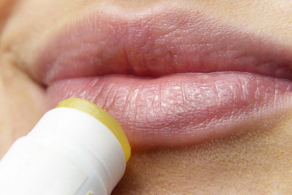 lippen und lippenbalsam