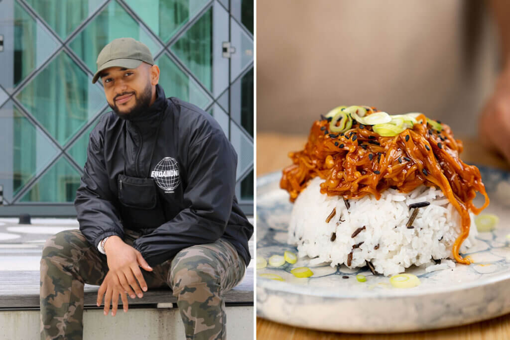 Chris Washington, Veganes Wunder Rezept Enoki Pilze