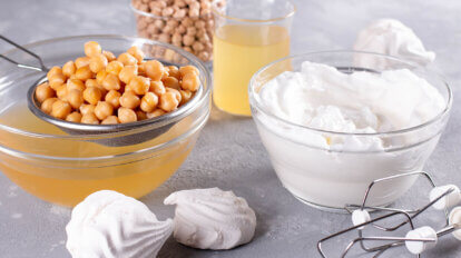 Aquafaba. Veganer Eischnee aus Kichererbsenwasser