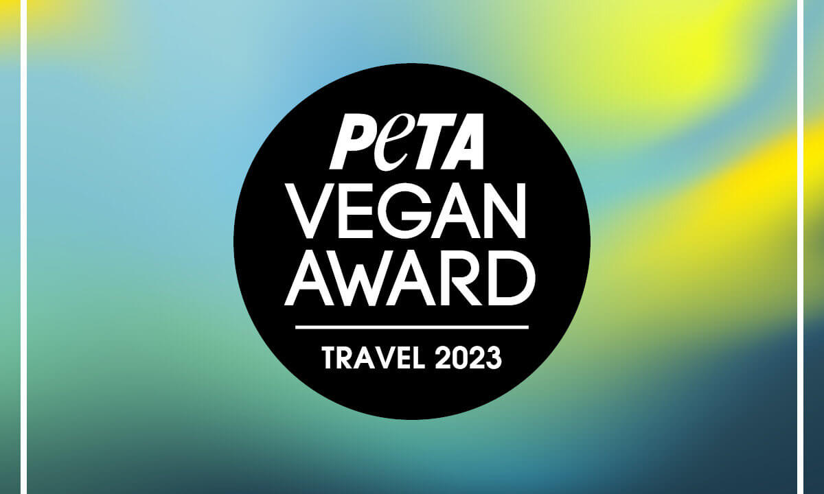 PETA Vegan Award Logo Bereich Travel.