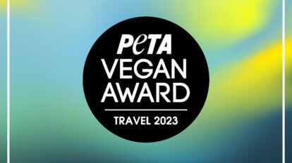 PETA Vegan Award Logo Bereich Travel.