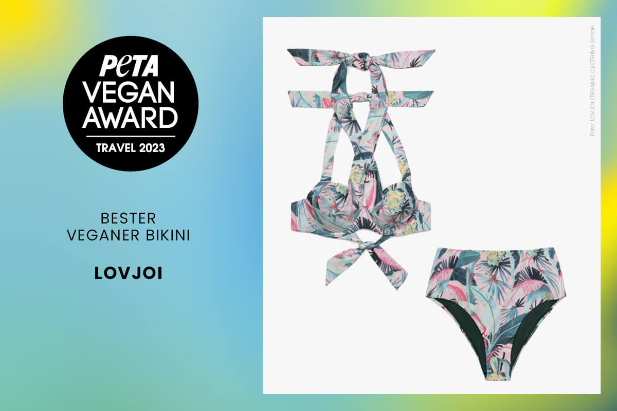 PETA Vegan Award Gewinner. Bester Bikini: Lovjoi