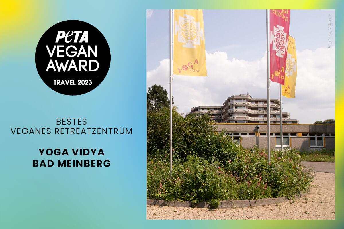 PETA Vegan Award Gewinner. Bestes Retreat: Yoga Vidya Bad Meinberg