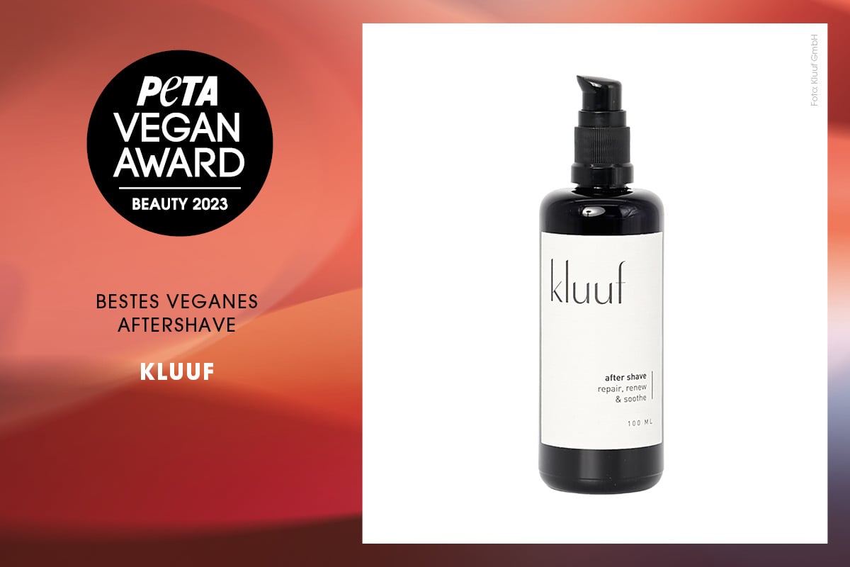 PETA Award Beauty. Bestes veganes Aftershave