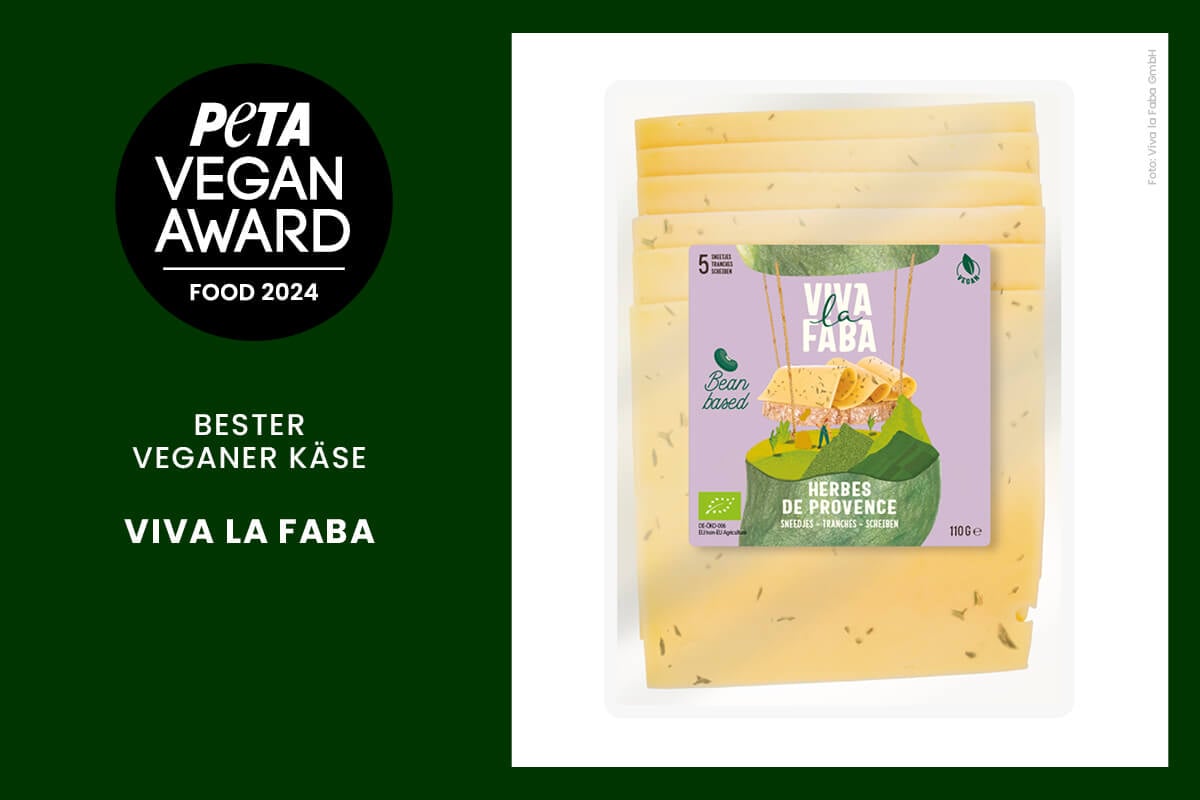PETA Vegan Award Food Veganer Kaese, Joghurt und Butter Viva La Faba