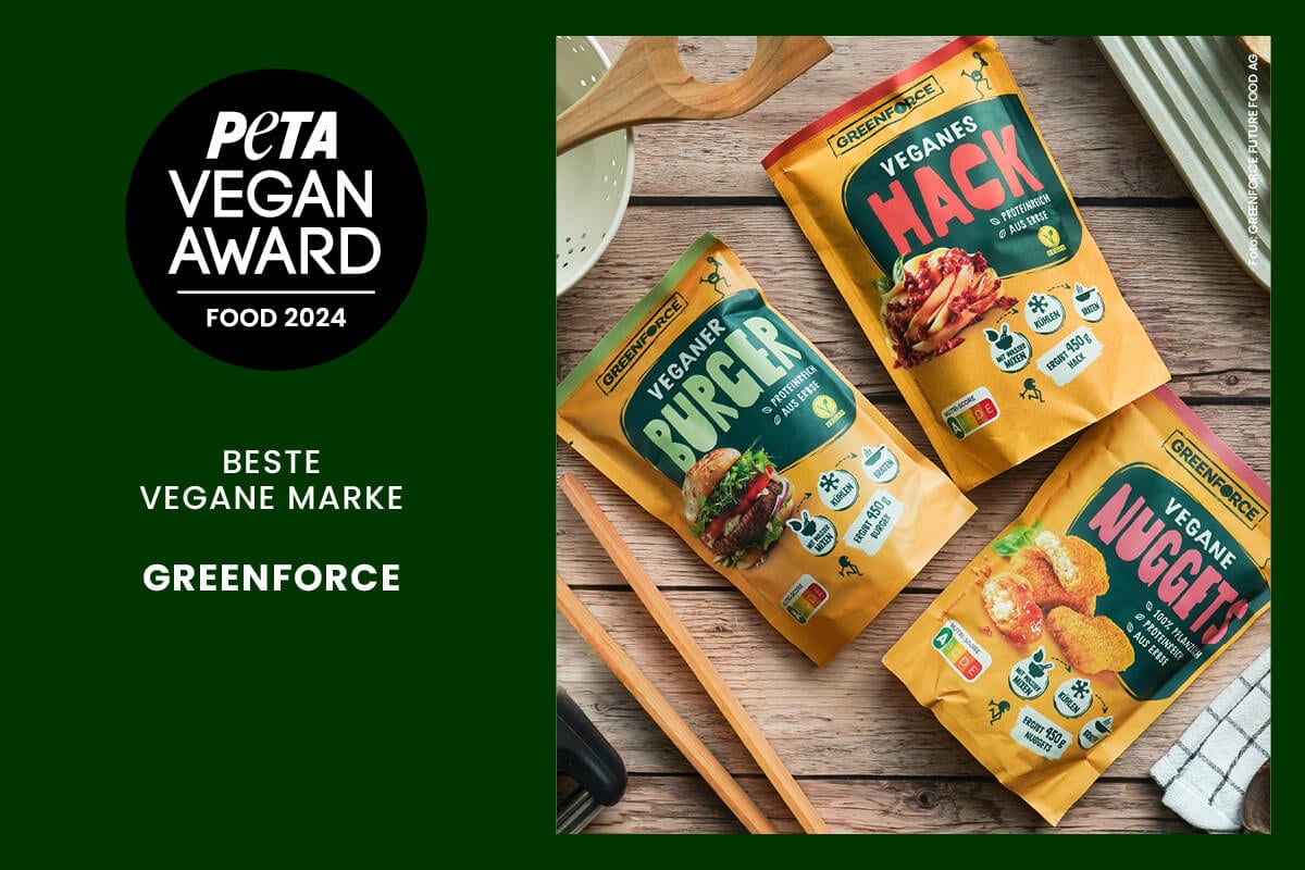 PETA Vegan Award Food Special Award Greenforce