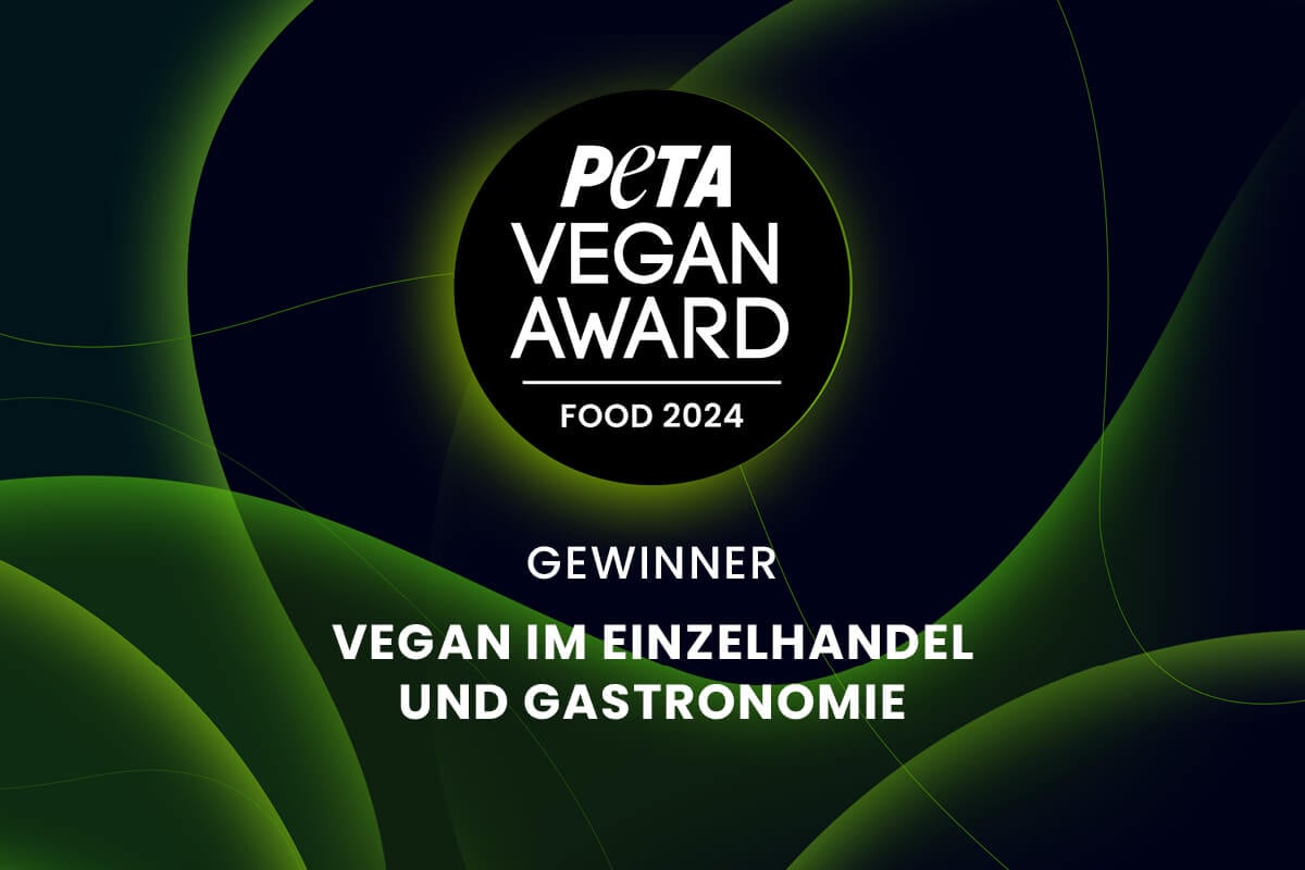 PETA Vegan Award Food Logo Einzelhandel und Gastronomie