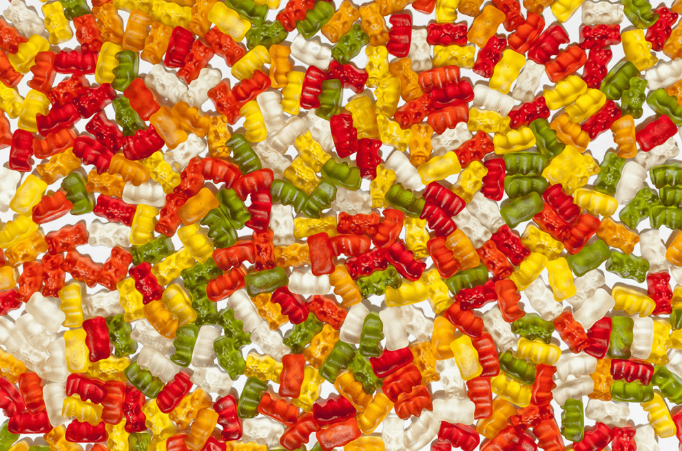 Gummibaerchen in unterschiedlichen Farben