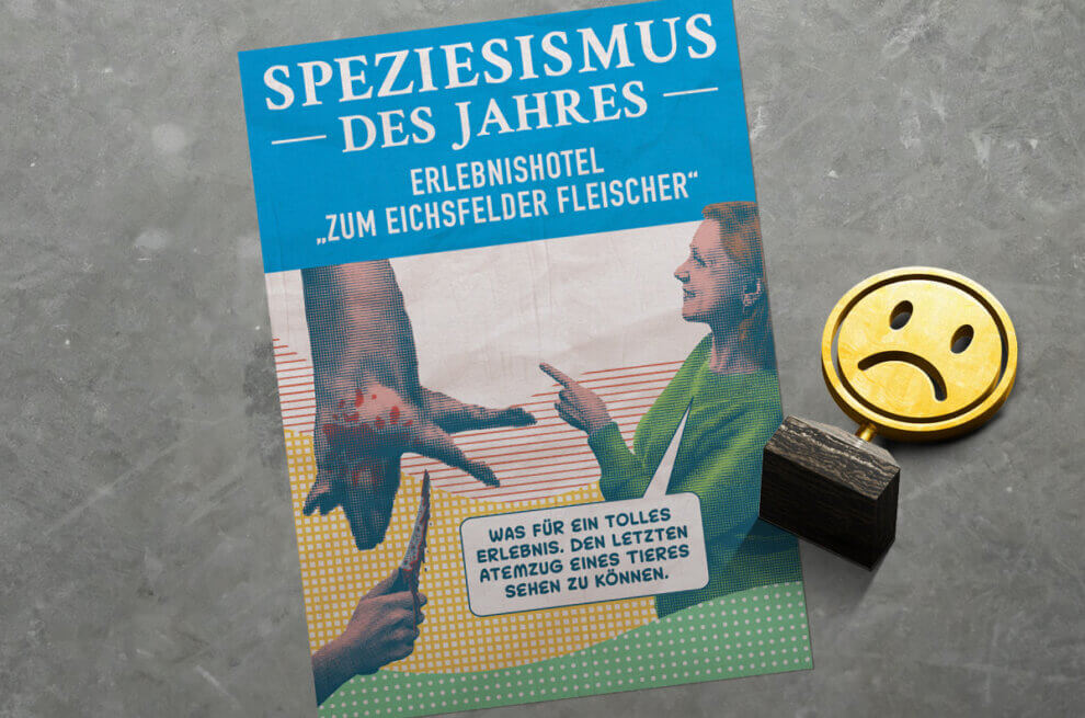 Der Gewinner des Speziesismus des Jahres 2025, das Erlebnishotel „Zum Eichsfelder Fleischer"