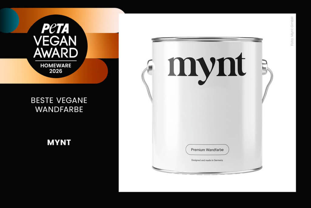 Gewinner PETA Vegan Award 2026 Homeware: mynt