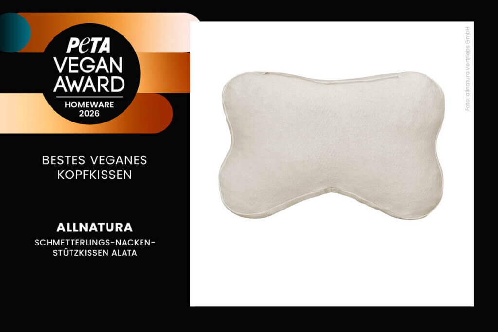 Gewinner PETA Vegan Award 2026 Homeware: allnatura