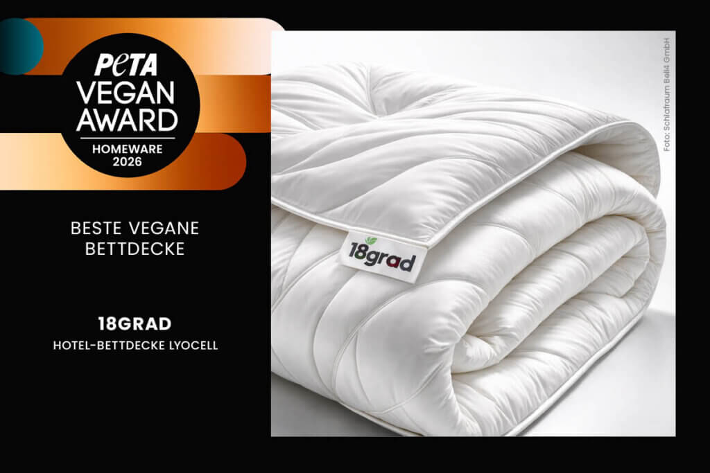 Gewinner PETA Vegan Award 2026 Homeware: 18Grad