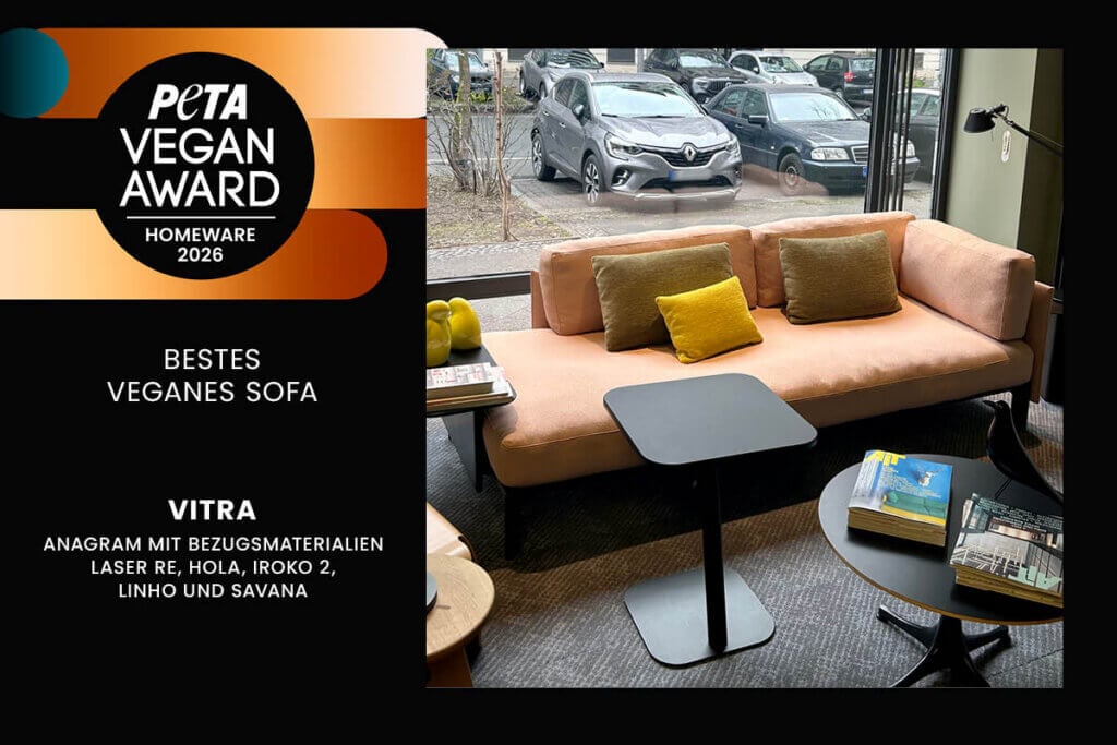 Gewinner PETA Vegan Award 2026 Homeware: VITRA x Panter&Tourron