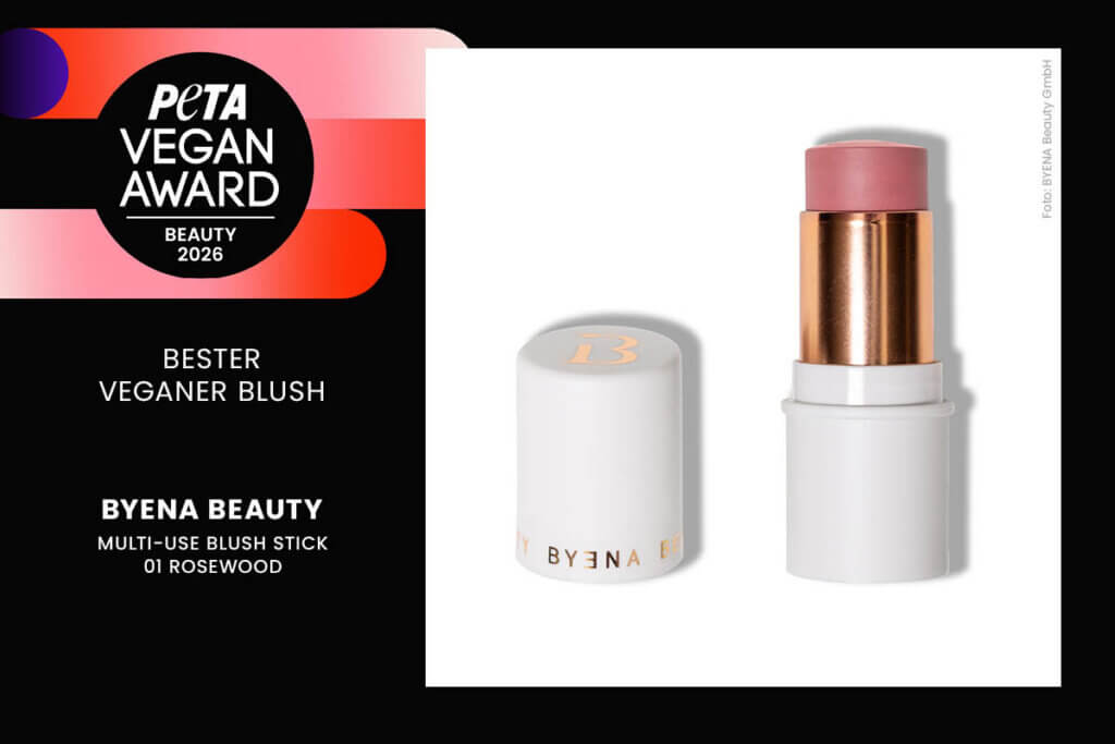 Gewinner PETA Vegan Award 2026 Bereich Beauty: Multi-Use Blush Stick von BYENA BEAUTY