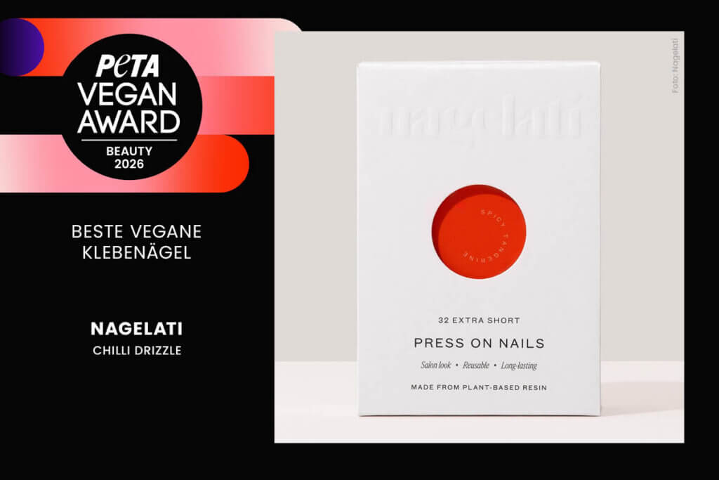 Gewinner PETA Vegan Award 2026 Bereich Beauty: Chilli Drizzle von Nagelati