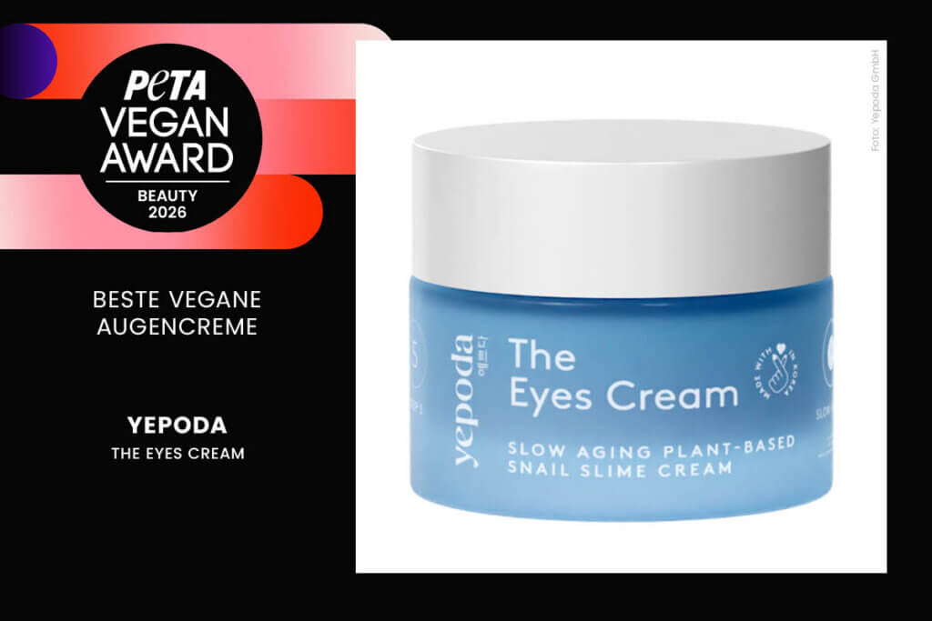 Gewinner PETA Vegan Award 2026 Bereich Beauty: The Eyes Cream von yepoda