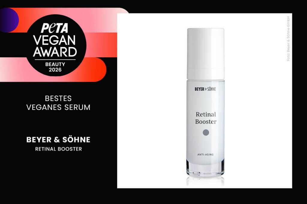 Gewinner PETA Vegan Award 2026 Bereich Beauty: Retinal Booster von Beyer & Söhne
