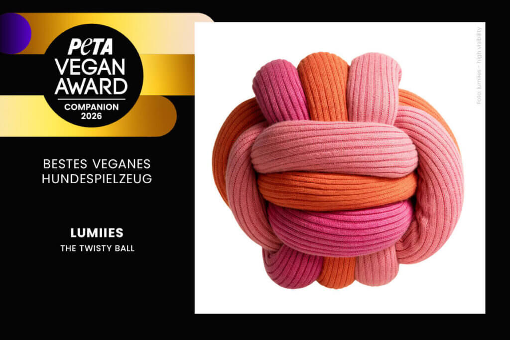 Bestes veganes Hundespielzeug 2026: The Twisty Ball von lumiies